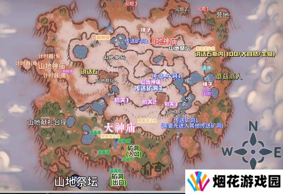 露玛岛地图坐标总汇   全区域宝箱